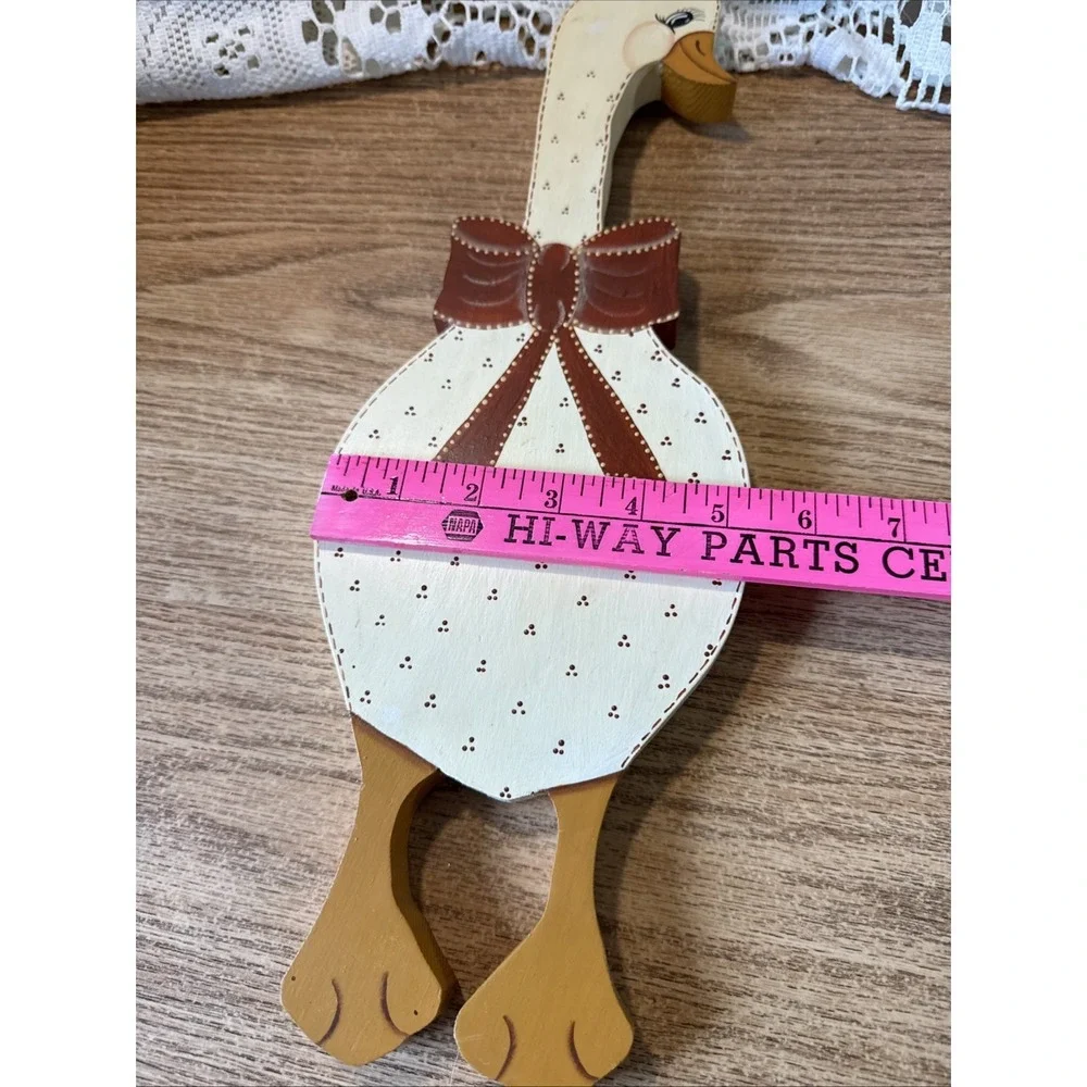 Vintage Farmhouse Wooden Sign Country Goose Duck Hand Painted 16